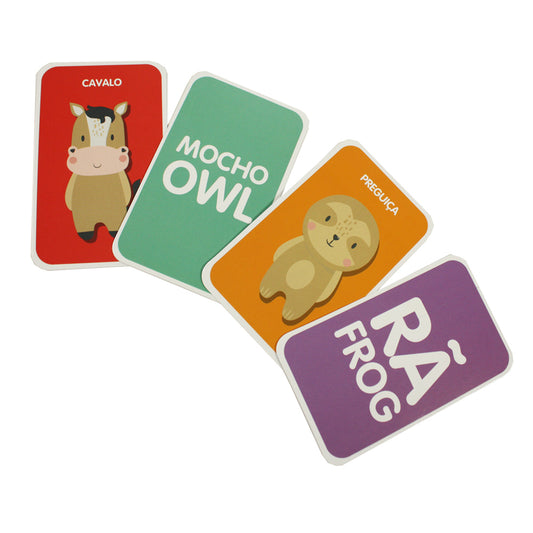 Animals – Portuguese & English Bilingual Flash Cards