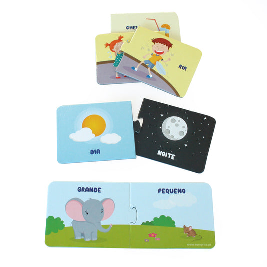 Opposites – Portuguese Learning Puzzle for Babies & Toddlers