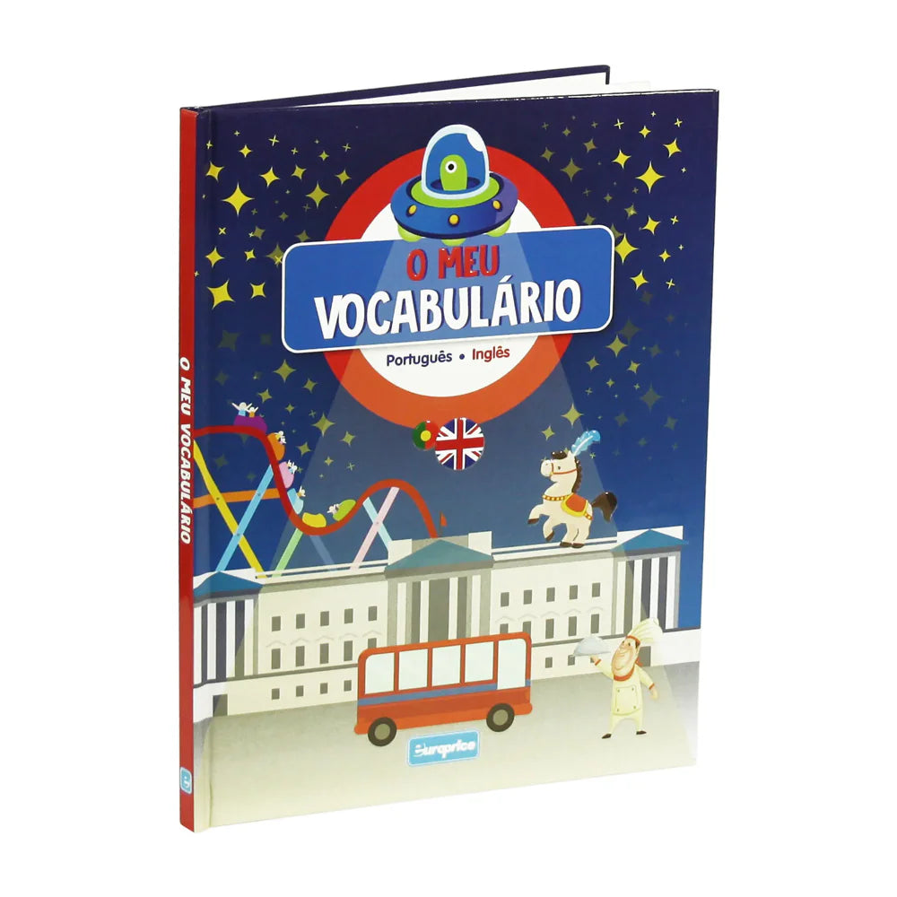 Bilingual Portuguese and English vocabulary book cover