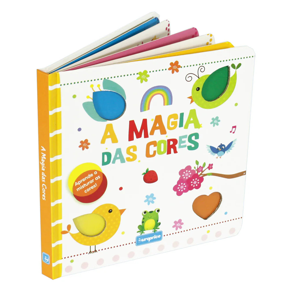 Magic of Colours Portuguese bilingual board book cover