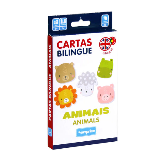 Animals – Portuguese & English Bilingual Flash Cards