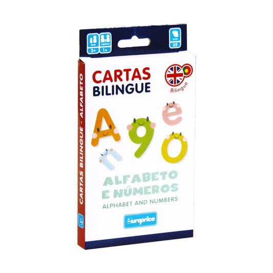 Alphabet & Numbers – Portuguese & English Bilingual Flash Cards