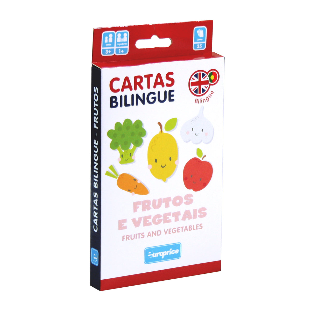 Fruit & Vegetables – Portuguese & English Bilingual Flash Cards