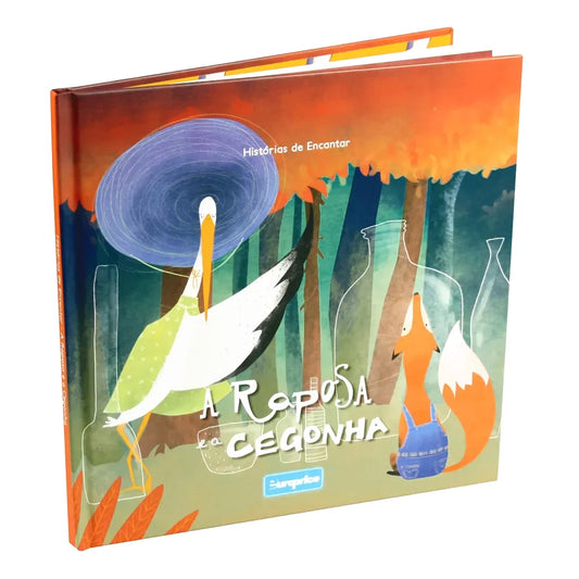 The Fox and the Stork — Children's Story Book in Portuguese