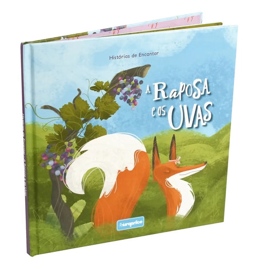 The Fox and the Grapes — Children's Story Book in Portuguese