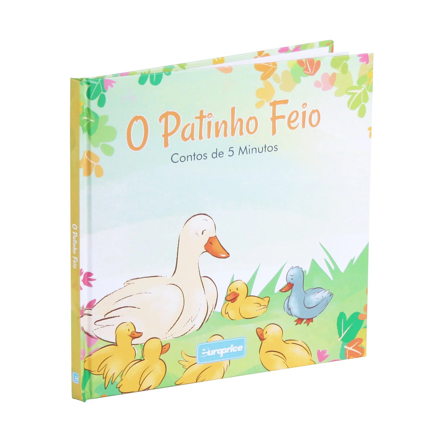 The Ugly Duckling children's book cover in Portuguese