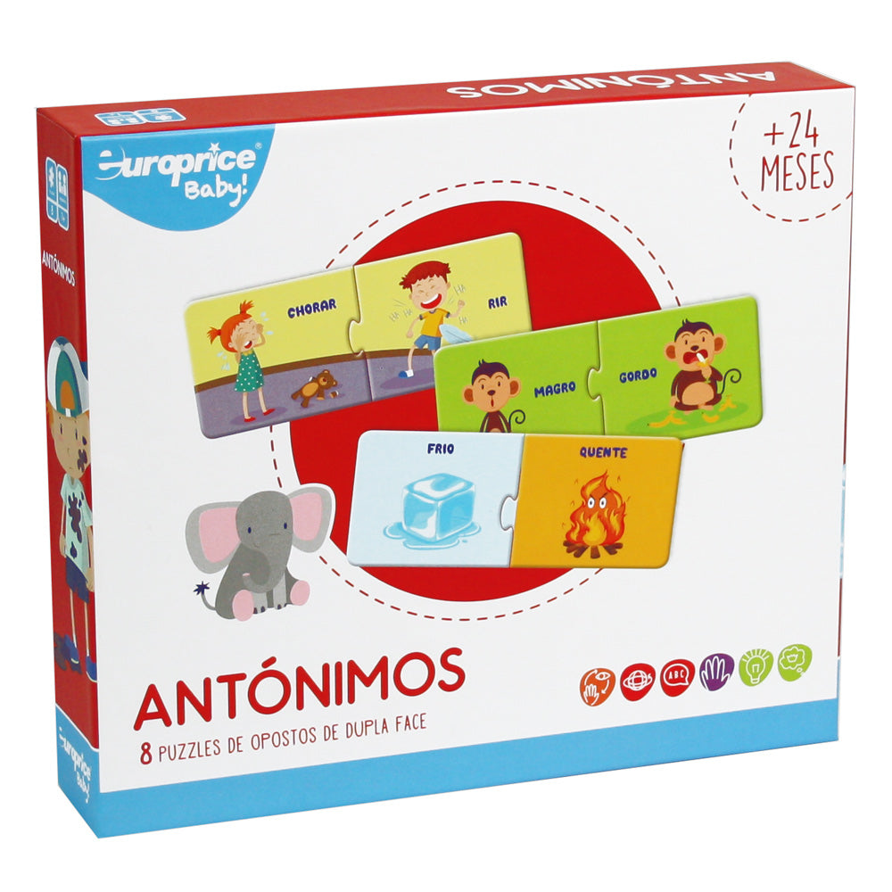 Opposites – Portuguese Learning Puzzle for Babies & Toddlers