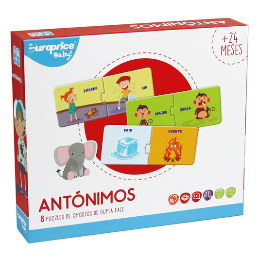 Opposites – Portuguese Learning Puzzle for Babies & Toddlers